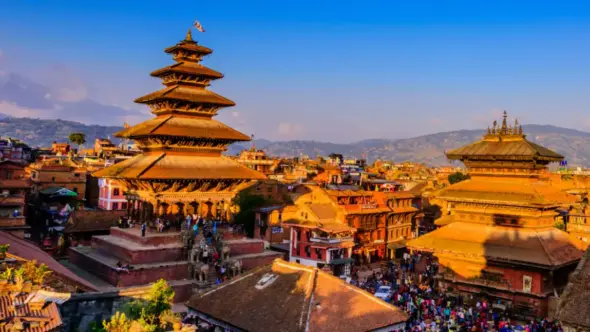 A view of Kathmandu, Nepal