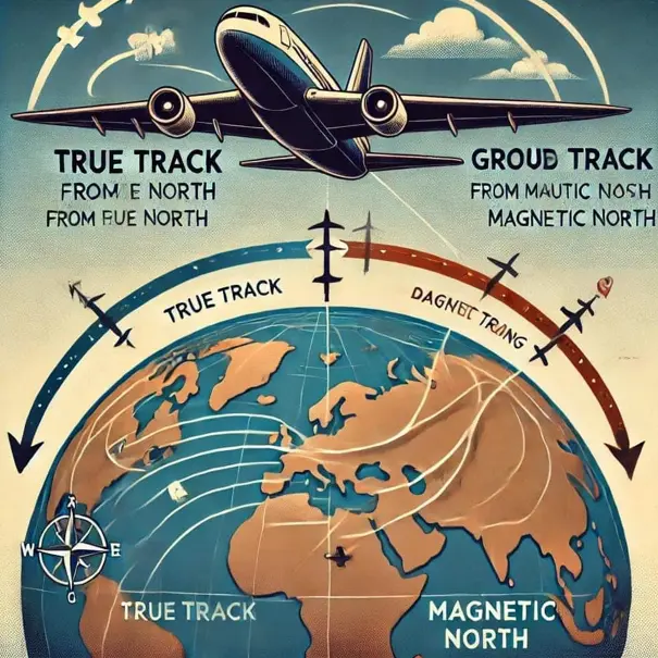 An image to define TRACK concept in Aviation