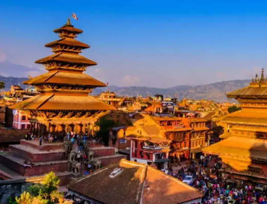 A view of Kathmandu, Nepal