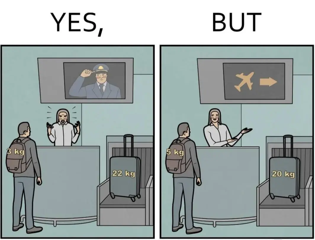 airline carry on baggage policy meme