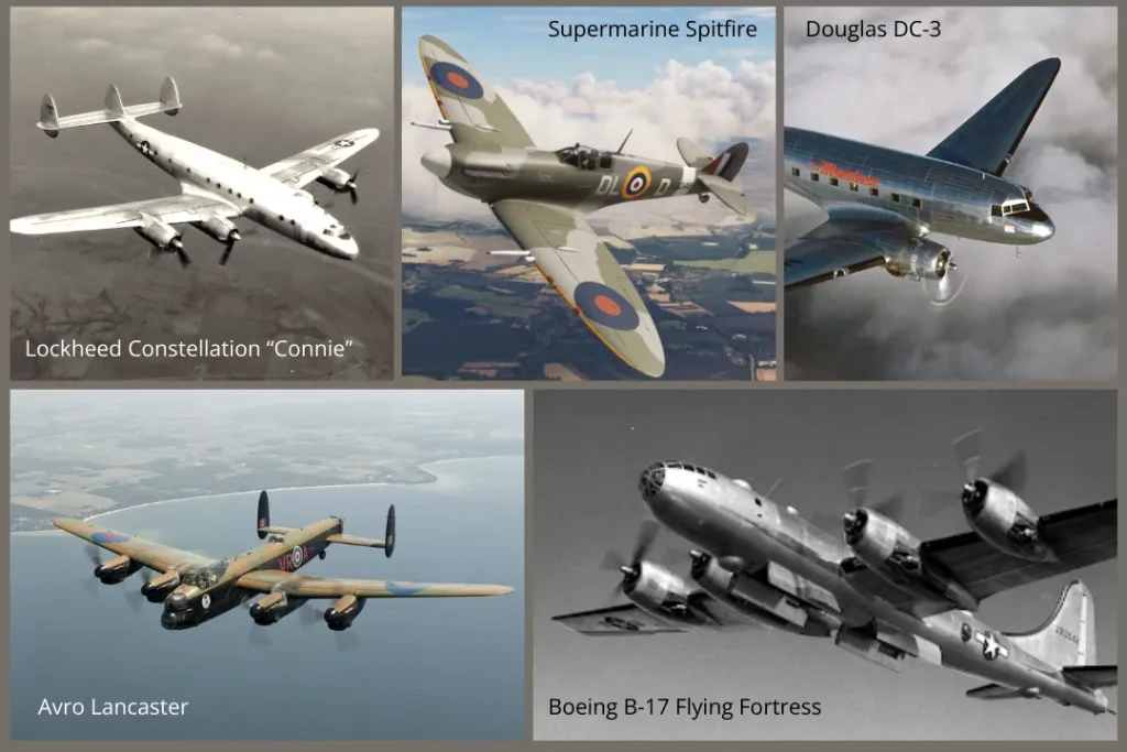 Some iconic historical aircrafts