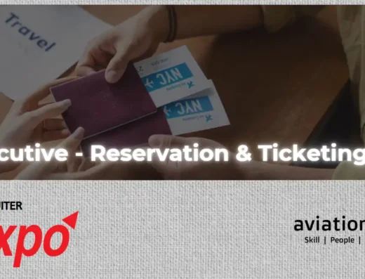 Expo Group Job banner for Executive reservation and ticketing