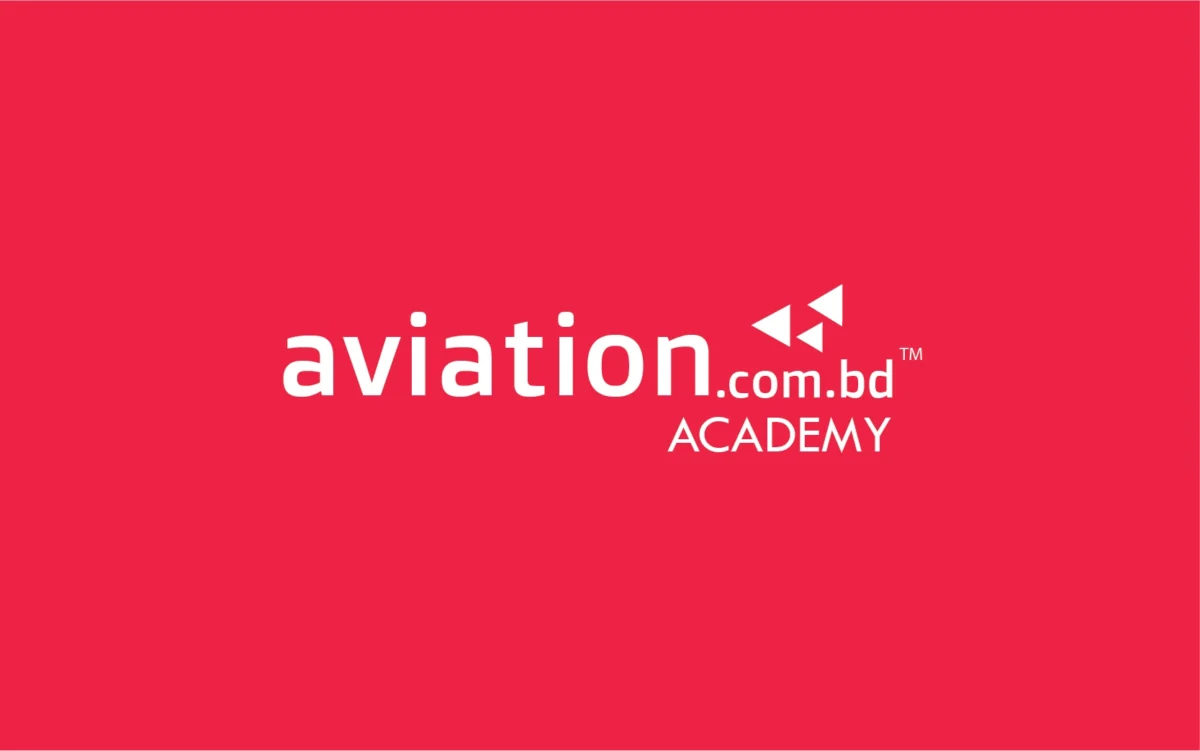 Red Logo of aviation.com.bd academy