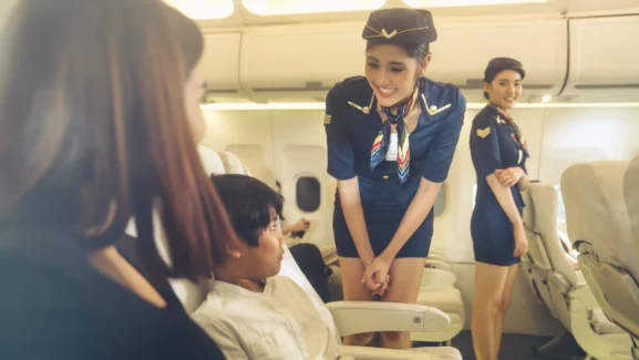 cabin-crew-provide-service-family-airplane