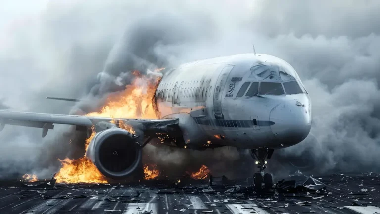 An AI Image of Fatal Aircraft Incident