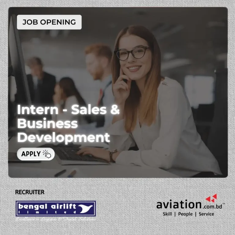 Bengal Airlift Intern Job Banner