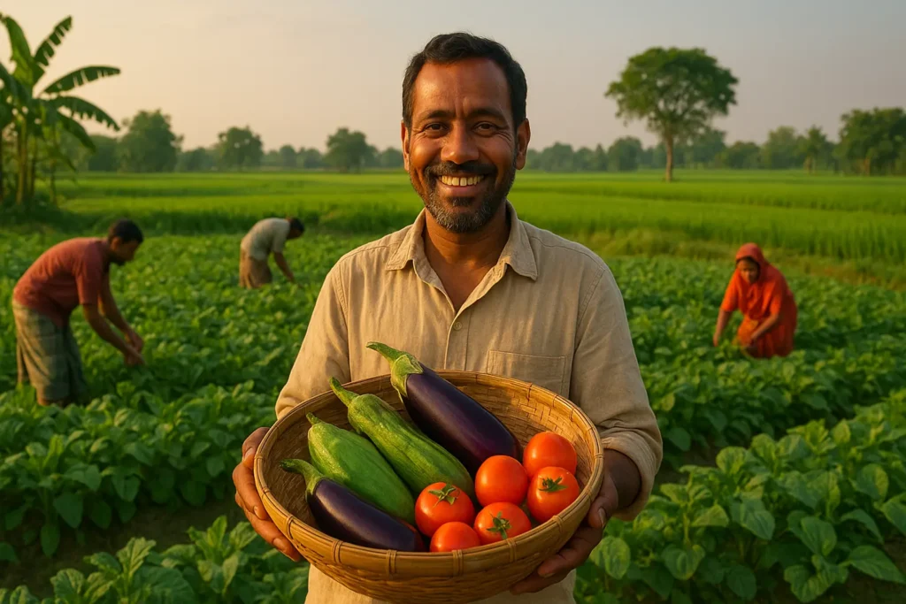 A farmer is inviting travelers to experience farming in Amontron Campaign