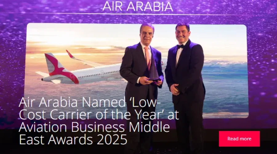Air Arabia Named ‘Low-Cost Carrier of the Year’ at Aviation Business Middle East Awards 2025