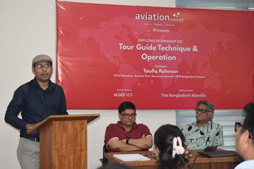 Mr. Harunur Rashid, Founder & CEO of aviation.com.bd at the event